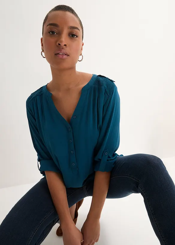 Halenkov&aacute; tunika z měkk&eacute; visk&oacute;zy, bonprix