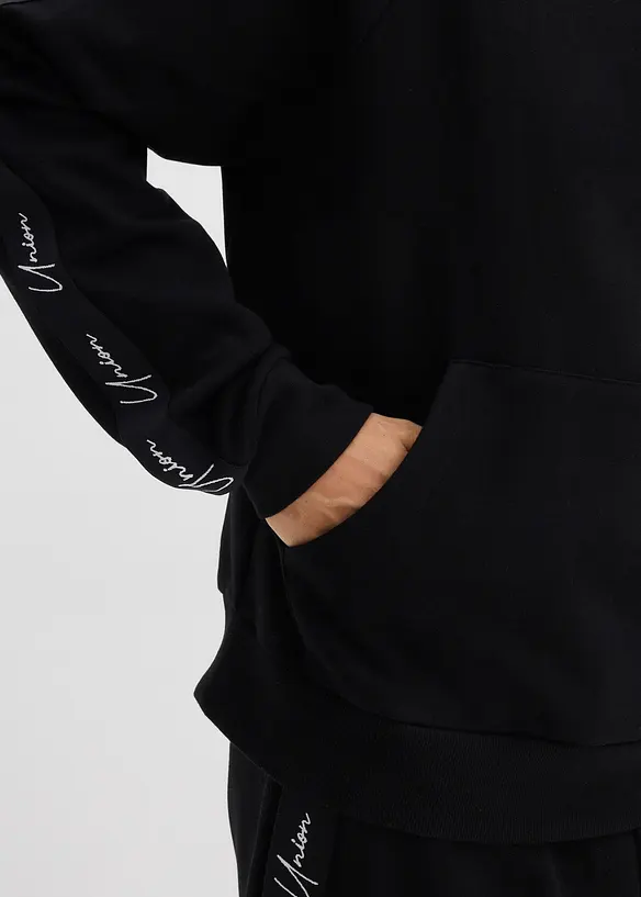 Mikina s kapuc&iacute;, z čist&eacute; organick&eacute; bavlny, Loose Fit, bonprix