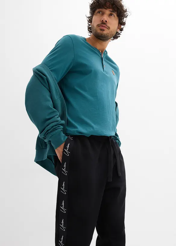 Joggingov&eacute; kalhoty z čist&eacute; organick&eacute; bavlny, Loose Fit, bonprix