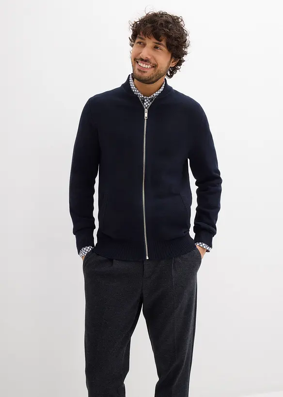 Svetr na zap&iacute;n&aacute;n&iacute;, s recyklovanou bavlnou, bonprix