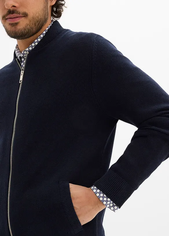 Svetr na zap&iacute;n&aacute;n&iacute;, s recyklovanou bavlnou, bonprix