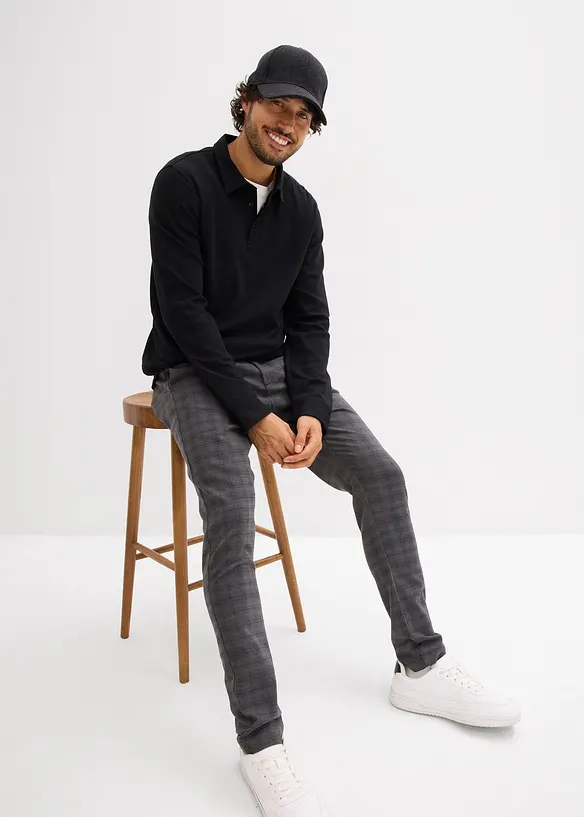 Strečov&eacute; oblekov&eacute; kalhoty s recyklovan&yacute;m polyesterem, bonprix