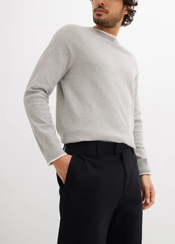 Chino kalhoty z čist&eacute; bavlny, Relaxed Fit, bonprix