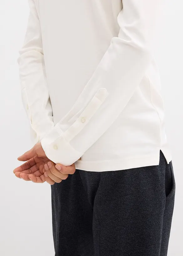 P&oacute;lo tričko s dlouh&yacute;m ruk&aacute;vem, z velmi měkk&eacute; bavlny, Slim Fit, bonprix