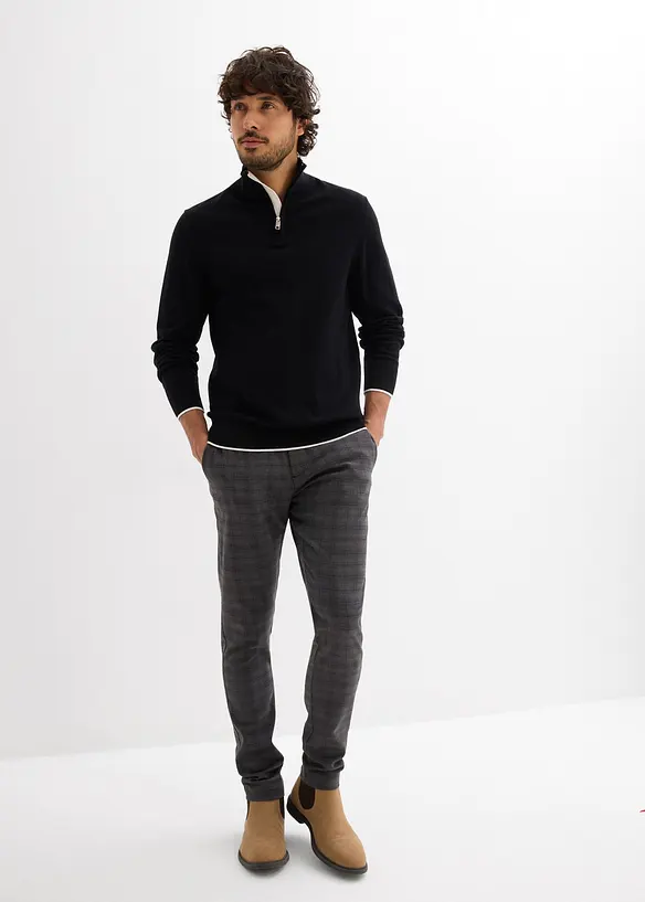 Svetr s l&iacute;mečkem na zip, bonprix