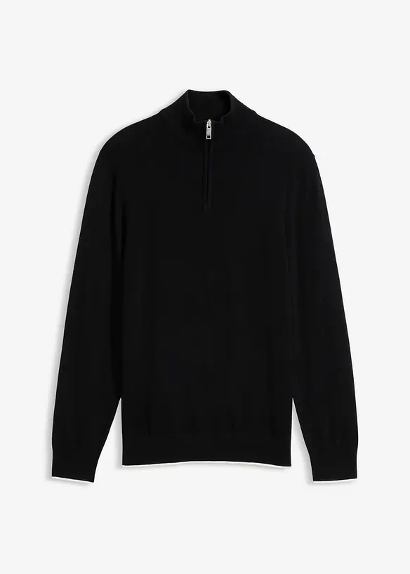 Svetr s l&iacute;mečkem na zip, bonprix