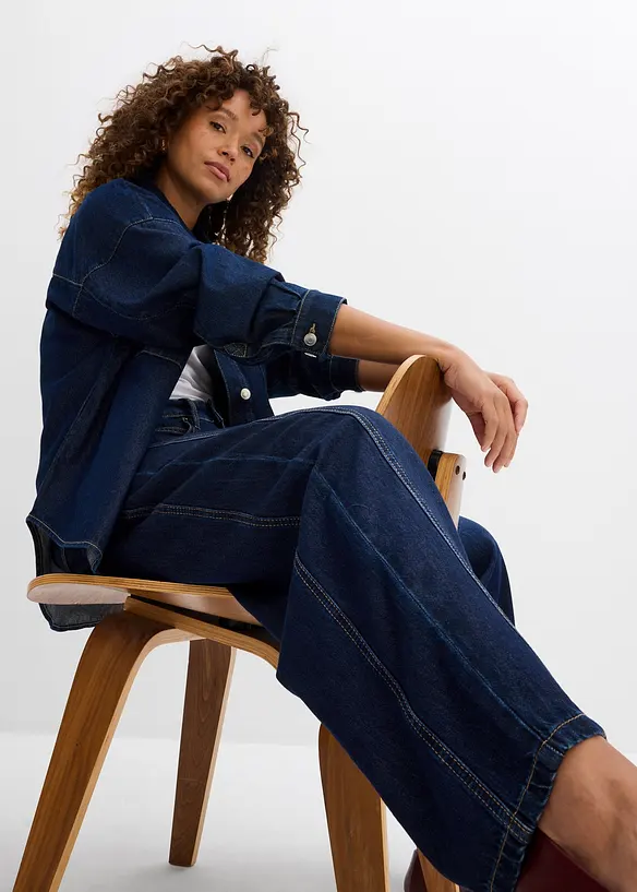 Balonov&eacute; dž&iacute;ny, Mid Waist, Super Soft, bonprix