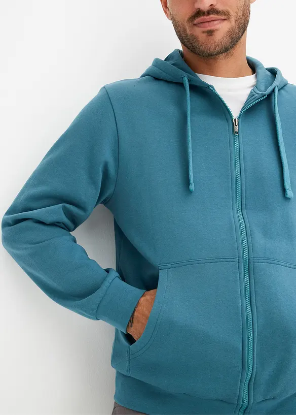 Mikina s kapuc&iacute; a zipem, bonprix