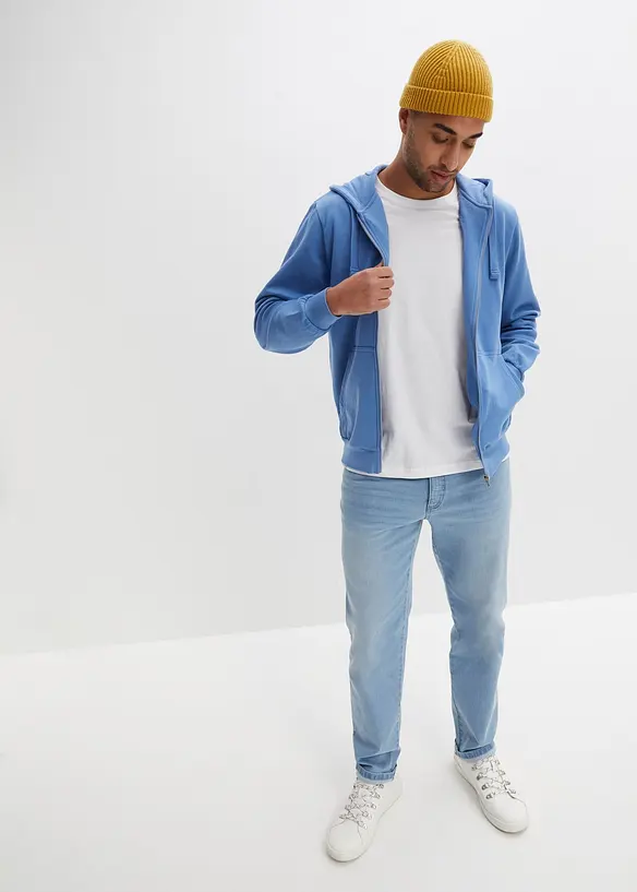 Mikina s kapuc&iacute; a zipem, bonprix