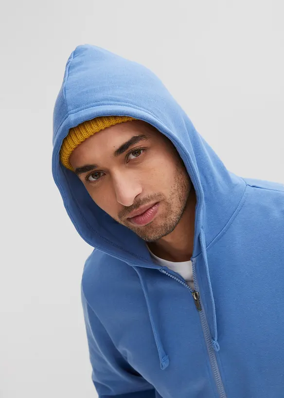 Mikina s kapuc&iacute; a zipem, bonprix