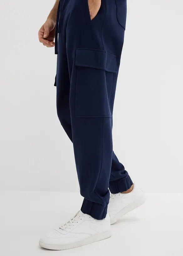 Joggingov&eacute; kalhoty s cargo kapsami, Loose Fit, bonprix
