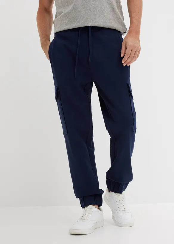Joggingov&eacute; kalhoty s cargo kapsami, Loose Fit, bonprix
