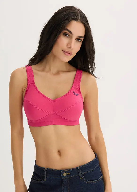 Podprsenka bez kostic, s organickou bavlnou (2 ks v balen&iacute;), bonprix