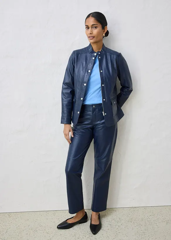 Kožen&aacute; bunda z napa jehnětiny, bonprix