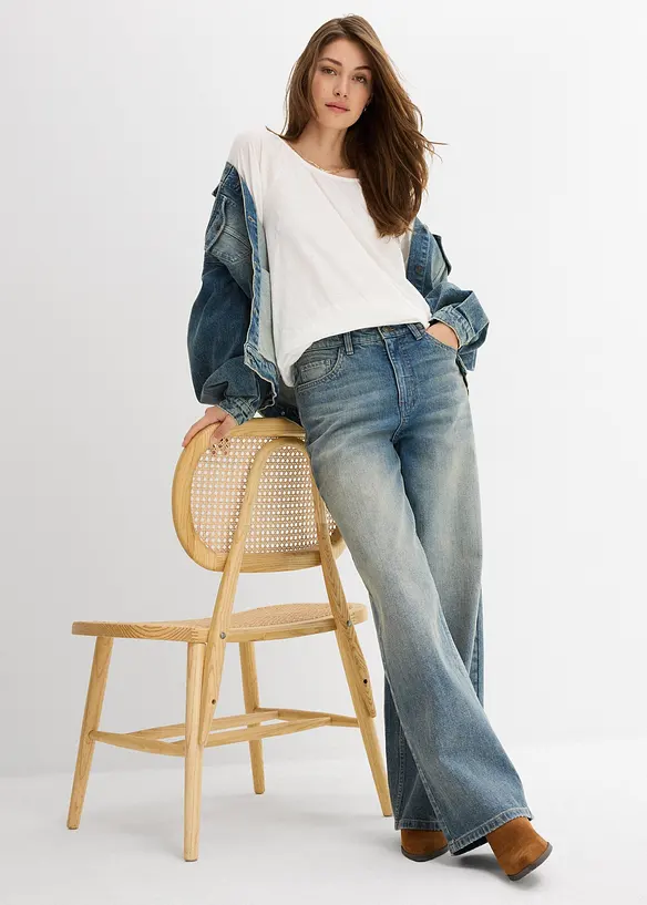 &Uacute;pletov&aacute; halenka z čist&eacute; organick&eacute; bavlny, bonprix