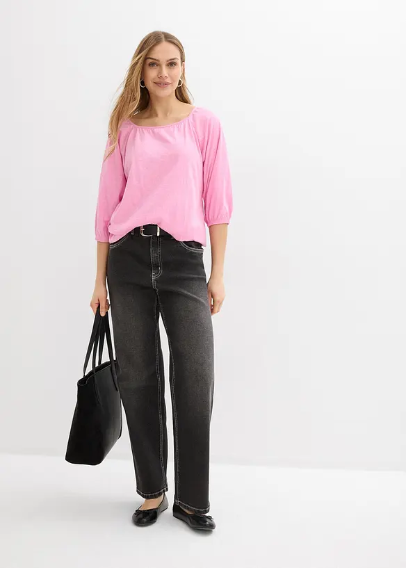 &Uacute;pletov&aacute; halenka z čist&eacute; organick&eacute; bavlny, bonprix