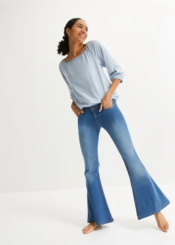 &Uacute;pletov&aacute; halenka z čist&eacute; organick&eacute; bavlny, bonprix