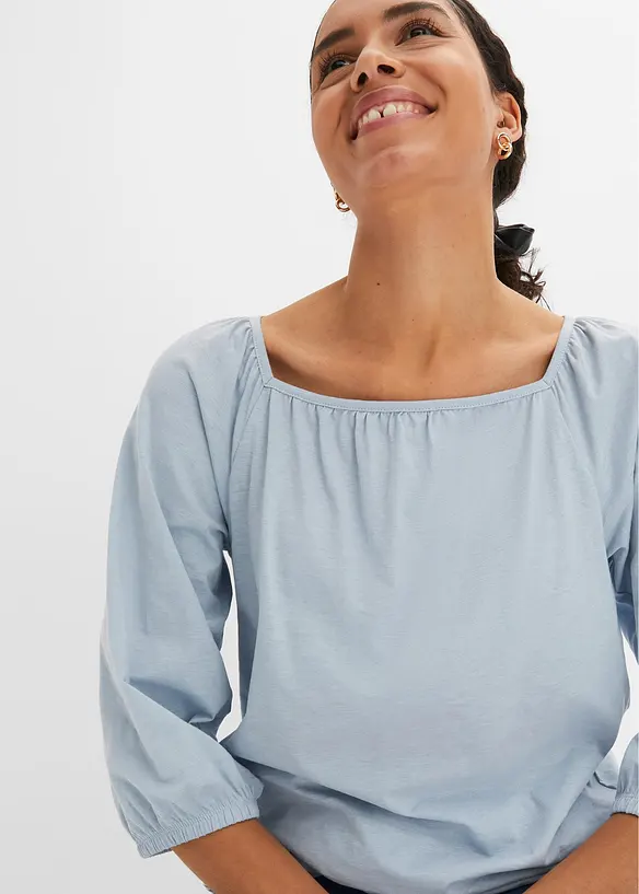 &Uacute;pletov&aacute; halenka z čist&eacute; organick&eacute; bavlny, bonprix