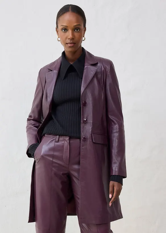 Blejzrov&yacute; kab&aacute;t z jehněč&iacute; kůže nappa, bonprix