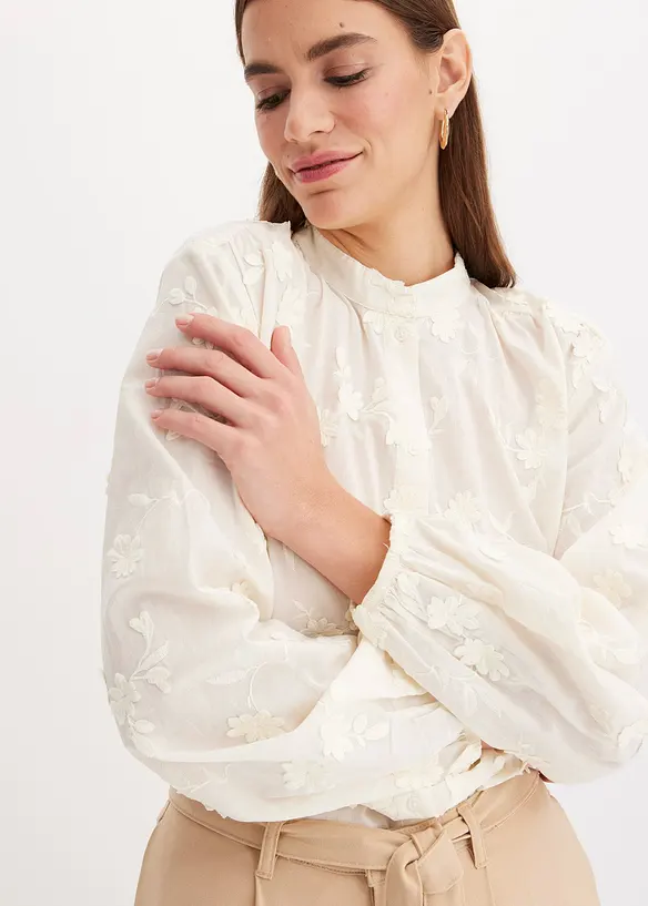 Halenka bez zap&iacute;n&aacute;n&iacute;, z čist&eacute; bavlny, bonprix