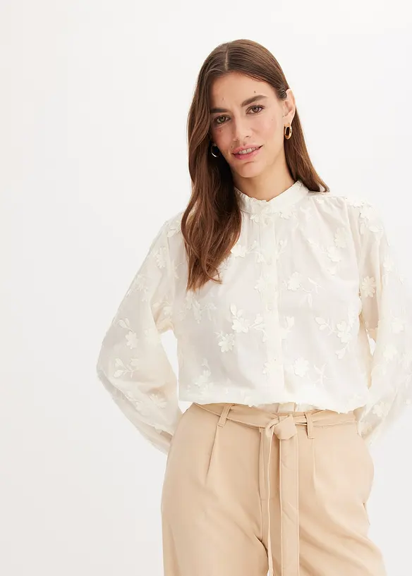 Halenka bez zap&iacute;n&aacute;n&iacute;, z čist&eacute; bavlny, bonprix