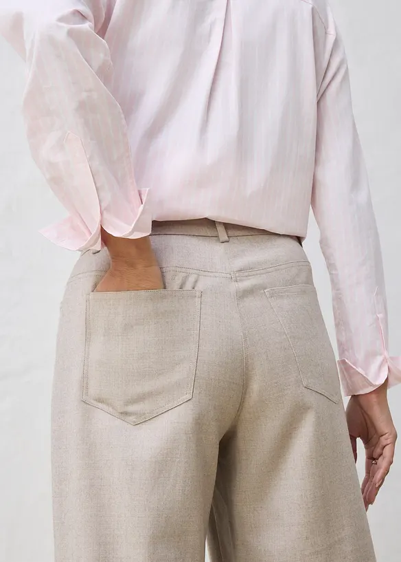 &Scaron;irok&eacute; kalhoty s 5 kapsami, s vlnou, bonprix