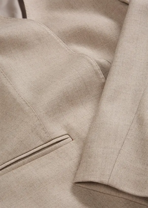 Blejzr bez l&iacute;mce, z měkk&eacute; vlněn&eacute; směsi, bonprix