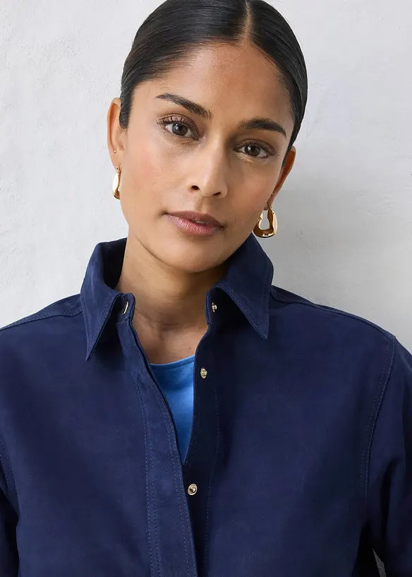 Kožen&aacute; ko&scaron;ile z velurov&eacute; kůže, bonprix