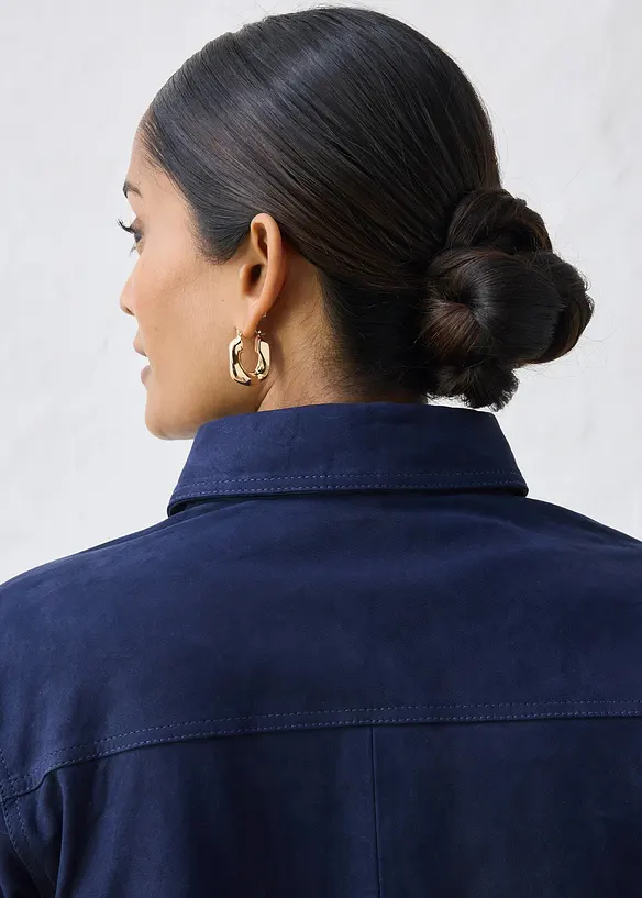 Kožen&aacute; ko&scaron;ile z velurov&eacute; kůže, bonprix