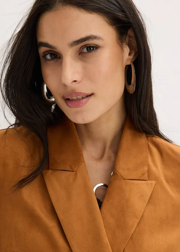 Blejzr z imitace velurov&eacute; kůže, bonprix