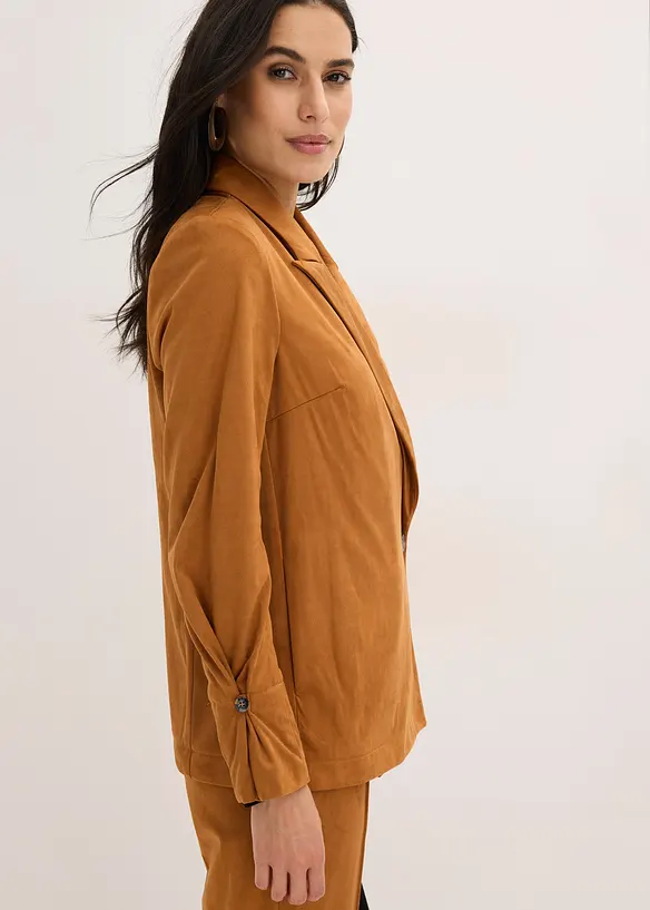 Blejzr z imitace velurov&eacute; kůže, bonprix