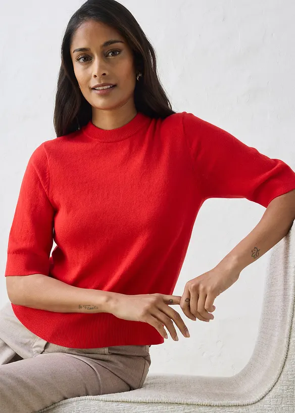 Svetr s pod&iacute;lem hedv&aacute;b&iacute;, bonprix