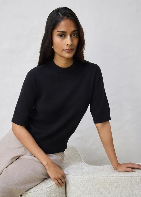 Svetr s pod&iacute;lem hedv&aacute;b&iacute;, bonprix