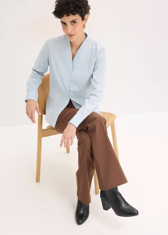 Popel&iacute;nov&aacute; halenka se stoj&aacute;čkem, bonprix