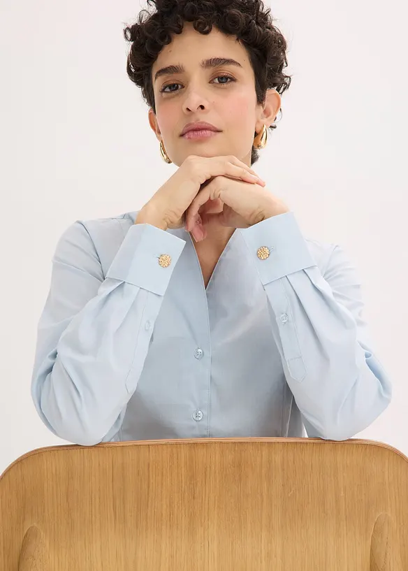 Popel&iacute;nov&aacute; halenka se stoj&aacute;čkem, bonprix