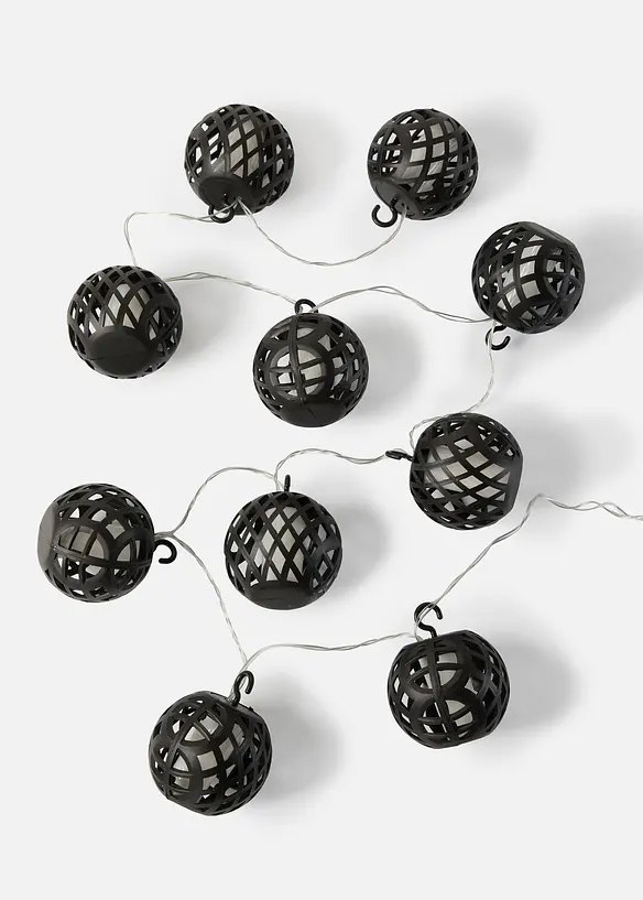 LED sv&iacute;t&iacute;c&iacute; řetěz se s&iacute;ťovan&yacute;mi koulemi, bonprix