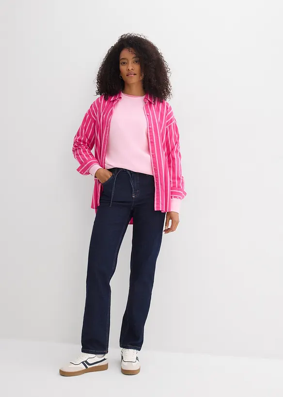 Dž&iacute;ny Loose Straight, Mid Waist, bonprix