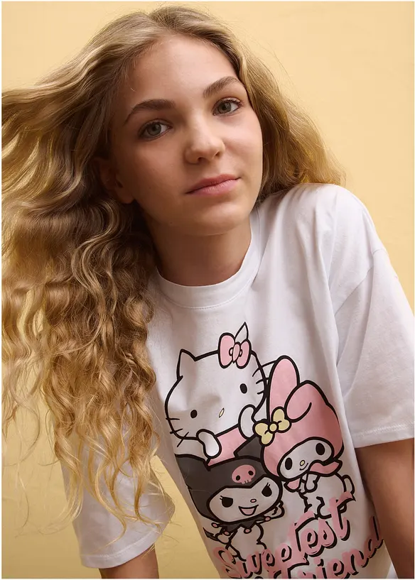 Oversize tričko Hello Kitty z čist&eacute; bavlny, Hello Kitty