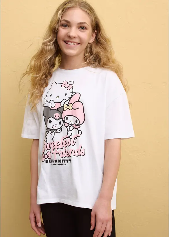 Oversize tričko Hello Kitty z čist&eacute; bavlny, Hello Kitty