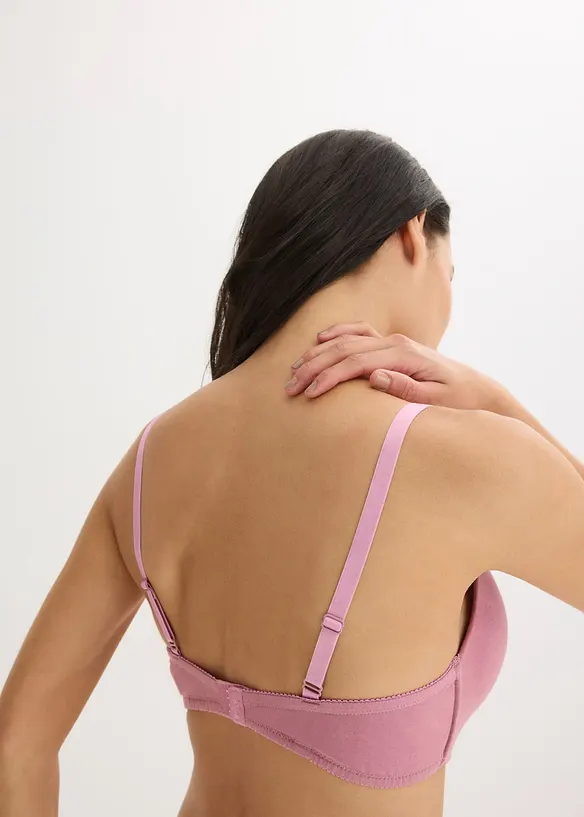 Push-up podprsenka bez kostic, s bavlnou (2 ks v balen&iacute;), bonprix