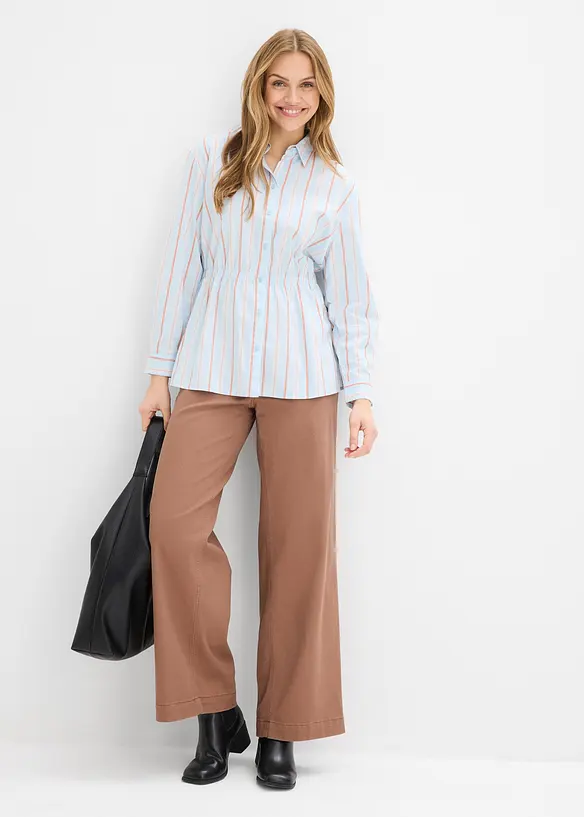 Ko&scaron;ilov&aacute; halenka ze strečov&eacute;ho bavlněn&eacute;ho popel&iacute;nu, bonprix