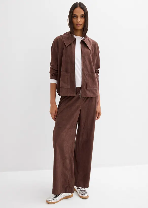 Ko&scaron;ilov&aacute; bunda z uměl&eacute; velurov&eacute; kůže, bonprix