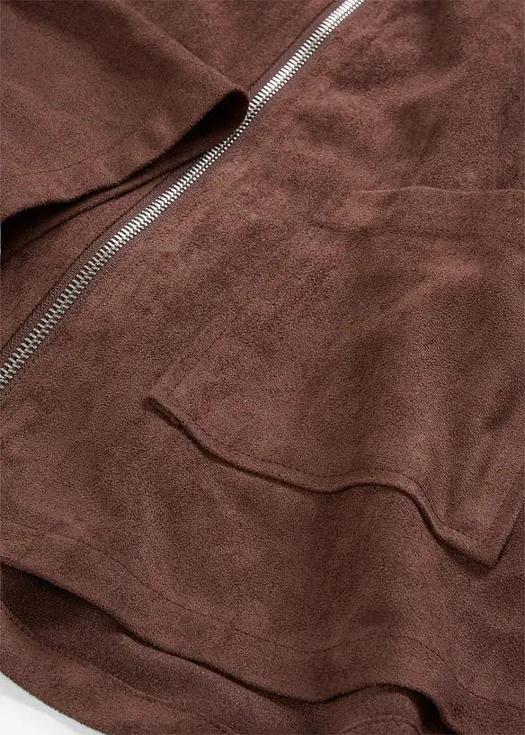 Ko&scaron;ilov&aacute; bunda z uměl&eacute; velurov&eacute; kůže, bonprix
