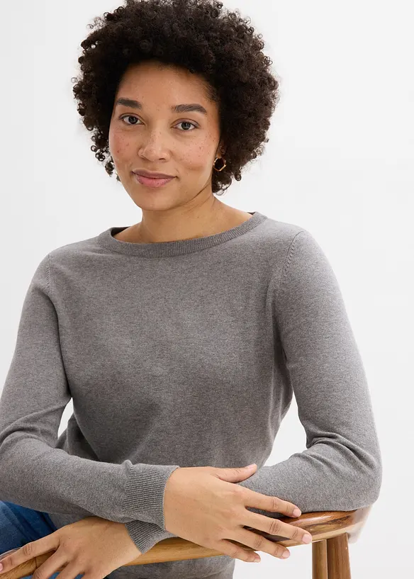 Svetr z jemn&eacute; pleteniny, bonprix