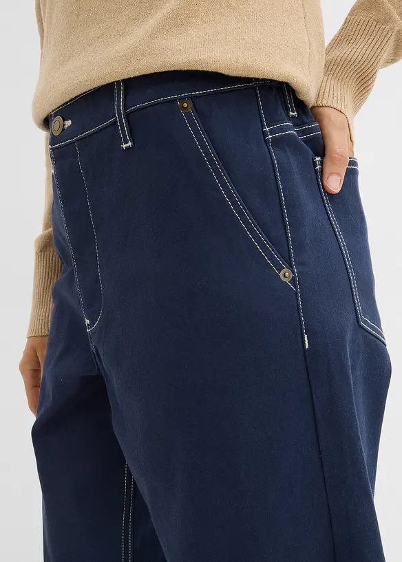 Keprov&eacute; kalhoty, střih Barrel, bonprix