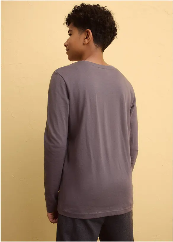 Triko s dlouh&yacute;m ruk&aacute;vem, z čist&eacute; organick&eacute; bavlny, bonprix