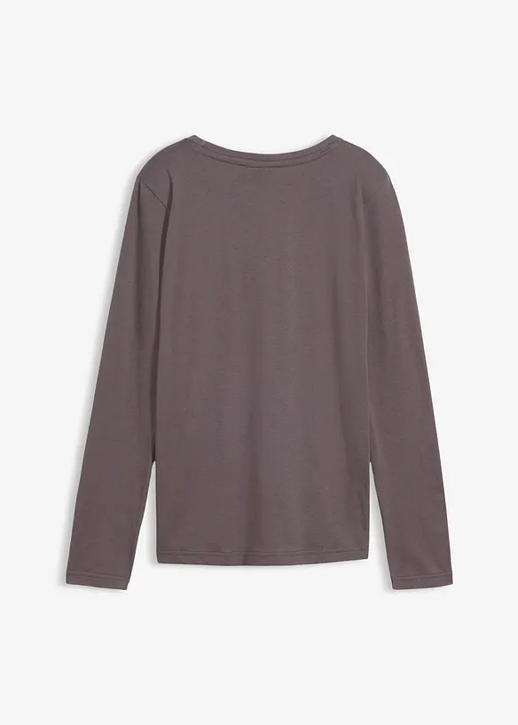 Triko s dlouh&yacute;m ruk&aacute;vem, z čist&eacute; organick&eacute; bavlny, bonprix