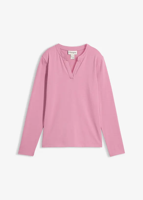 Henley triko k bokům, bonprix