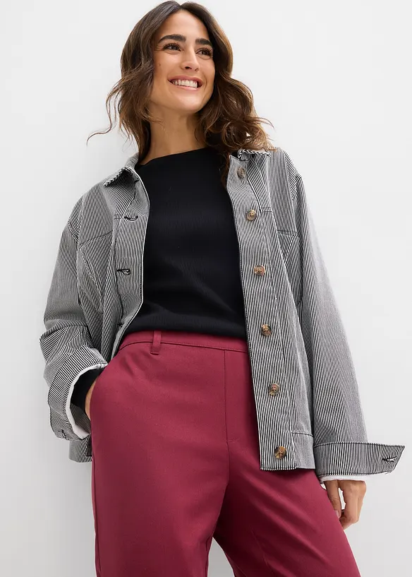 Kalhoty chino z visk&oacute;zov&eacute; směsi, bonprix