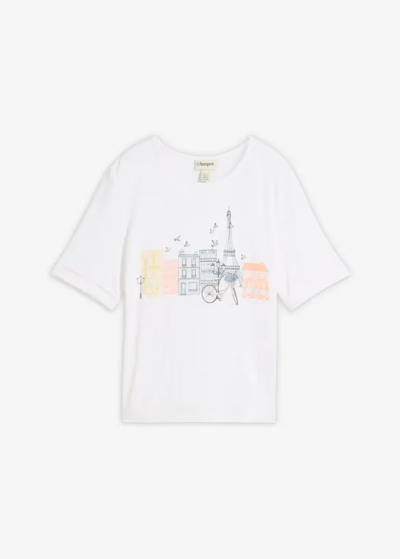 Tričko z visk&oacute;zov&eacute; směsi, bonprix